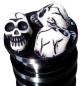 Preview: Tunnel Plugs Totenköpfe 3D - Skull - 5mm -18mm - schraub Tunnel