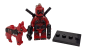 Preview: Deadpool Set mit Deadpool Hund Ψ LOZ Schlüsselanhänger Ψ Lego Motiv Handy Anhänger