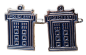 Preview: Doctor WHO ☂ Tardis Police Box ☂ Metall Manschettenknöpfe ☂ Blau Silber