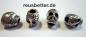 Preview: Haarschmuck Antik Silber Skull Bones Totenkopf | Bartschmuck | Dreadlocks Haarperle