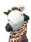 Preview: Handspielpuppe Giraffe シ Handpuppe mit Klappmaul シ weiß-braun