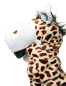 Preview: Handspielpuppe Giraffe シ Handpuppe mit Klappmaul シ weiß-braun