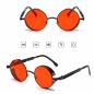 Preview: Steampunk Sonnenbrille ☣ Retro ☣ Gohtic ☣ Google Metall Brille ☣ Rot