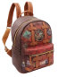 Preview: Harry Potter - Rucksack - Patches in Brauntönen - PU Leder