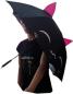 Preview: Nemu Neko Regen-Stockschirm mit Ohren Kawaii | 72 cm Lang | Ausgefallene Regenschirme