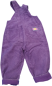 Preview: Kinder Cordhose Mädchen Latzhose Winter gefüttert - Lila