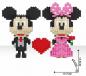 Preview: Micky und Minni Maus Liebespaar シ Walt Disney Motiv シ Bulding Blocks - Linkgo Set