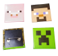 Preview: Motiv Minecraft Pins シ Ansteckbuttons シ Creeper, Schweinchen, Pixelblock, Steve シ Metall