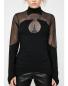 Preview: Necessary Evil Ananke Mesh Stretch Top | schwarz | gr. L