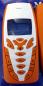 Preview: Nokia 7210 Fullcover ☛ Orange Weiß ☛ Mahdis Nokia Handyhülle