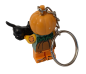 Preview: Halloween Pumpkin mit Katze Schlüsselanhänger ☢ LOZ Bausteine Set ☢ DIY Geschenk