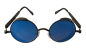 Preview: Steampunk Sonnenbrille Blaue Gläser ☣ Retro ☣ Gohtic ☣ Google Metall Brille