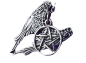 Preview: Supernatural Kette ☢ Pentagramm mit Flügel Castiel ☢ Winchester Kette Silber
