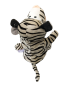 Preview: Handspielpuppe Tigerシ Handpuppe mit Klappmaul シ schwarz-weiß