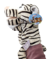 Preview: Handspielpuppe Tigerシ Handpuppe mit Klappmaul シ schwarz-weiß