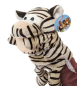 Preview: Handspielpuppe Tigerシ Handpuppe mit Klappmaul シ schwarz-weiß