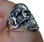 Preview: Totenkopf - Skull Ring | Silberfarben | Biker - Gothic