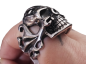 Preview: Totenkopf Skull Edelstahl Ring | Biker - Gothic | 5 Größen Auswahl