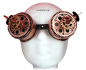 Preview: Steampunk /Cyber ☢ Flieger - Schweißerbrille ☢ Spikes-Zahnräder ☢ Farbenwahl