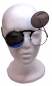 Preview: Vintage Steampunk Flip Sonnenbrille ☢  Retro Gothic Google Brille ☢ Blau