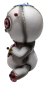 Preview: Voodoo Puppe Räucherfigur - Stecknadeln Herz - Steinzeug - Räucherkegel