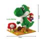 Preview: Yoshi mit Super Mario シ Nano Blocks シ Super Mario Bros. BIG Yoshi mit Standplatte シ 2209 Steine