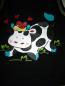 Preview: Kinder T-Shirt Tank Top Achselshirt | Schwarz | Motiv bunte Kuh | gr. 98