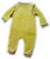 Preview: Kleinkinder Baby Strampler ☀ 2 Teiliges Baby Set ☀ Nicki Samt ☀ gr.62 ☀ Gelb Orange Grau Gestreift