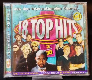 18 TOP HITS  2/98 + Bonustrack ✰The International Chartservice Musik CD ✰ Top 13 Music ✰