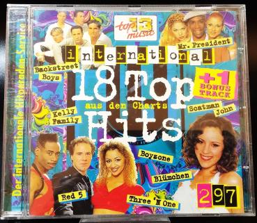 18 TOP HITS  2/97 + Bonustrack ✰The International Chartservice Musik CD ✰ Top 13 Music ✰