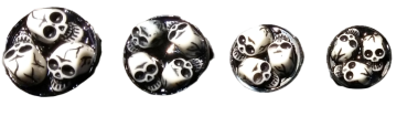 Tunnel Plugs Totenköpfe 3D - Skull - 5mm -18mm - schraub Tunnel