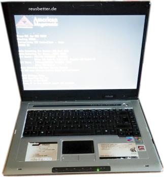 Asus Pro 60V X-115 Notebook ❖ 15.4 Zoll ❖ Intel P1600 MHz ❖ Teil Defekt