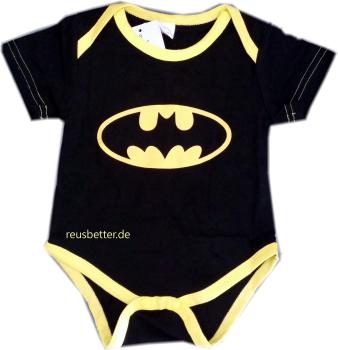 Batman Motiv Baby Set - 3 Teile Body Mütze und Schuhe