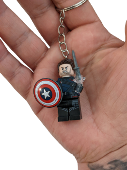 Captain America  LOZ Schlüsselanhänger | Lego Motiv Handy Anhänger | SET