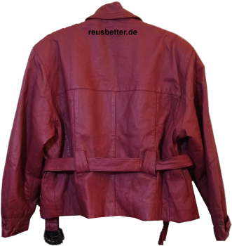 Damen Lederjacke ✰  Vintage ✰  80er NDW ✰ Burgundy