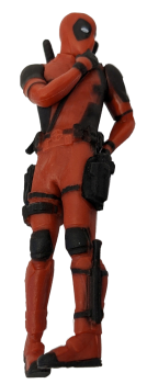 Deadpool Deko Figur Kantensitzer | Desktop Figur stehend - mit Box