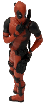 Deadpool Deko Figur Kantensitzer | Desktop Figur stehend - mit Box