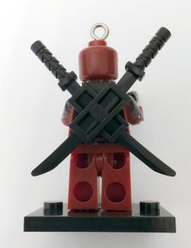 Deadpool LOZ Schlüsselanhänger Ψ Set mit Waffen Ψ Lego Motiv Handy Anhänger