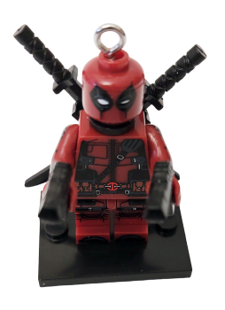 Deadpool LOZ Schlüsselanhänger Ψ Set mit Waffen Ψ Lego Motiv Handy Anhänger