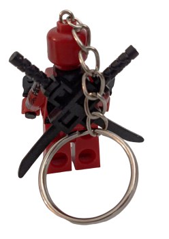 Deadpool Set mit Deadpool Hund Ψ LOZ Schlüsselanhänger Ψ Lego Motiv Handy Anhänger