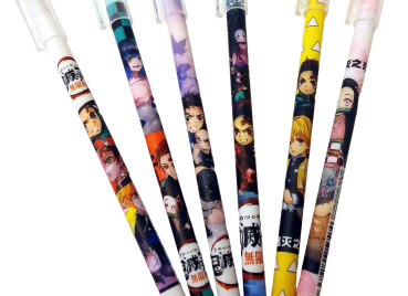 Demon Slayer All Stars シ Fine Liner - Gel Liner Set シ 6 Stück Set シ Kimetsu no Yaiba