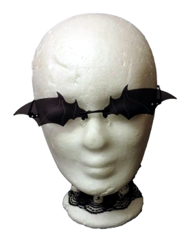 Fledermaus Vampir Sonnenbrille ☣ Gothic Brille ☣ Unisex ☣ Schwarz