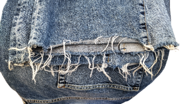 Damen Fetzenjeans ❅ Übergröße EUR 56 ❅ Kick Flare❅ High Waist  Damen Jeans H+M