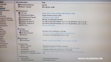 Fujitsu Amilo L1310G 15,4 Zoll WXGA Notebook Intel Celeron 1.4GHz - 60GB HDD