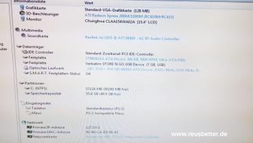 Fujitsu Amilo L1310G 15,4 Zoll WXGA Notebook Intel Celeron 1.4GHz - 60GB HDD