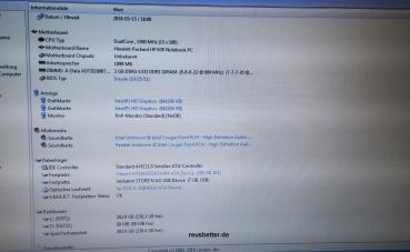 HP Essential 630 Notebook | Intel DualCore 2x1.5 Ghz | 320 HDD | 4 GB RAM | 15,6 WXGA