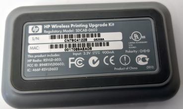 HP Wireless Printing Upgrade WLan Drucker ❖ 802.11g Weis ❖ mit Netzteil ❖ SDCAB-0603 3.3V