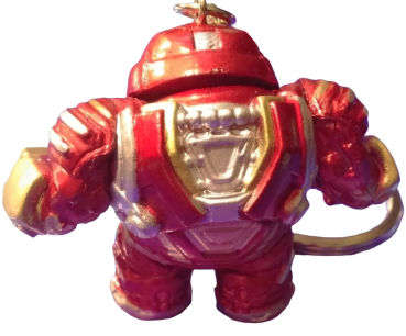 HULKBUSTER 3D Ψ Metallic Motiv Anhänger mit Schlüsselring Ψ Infintiy WAR