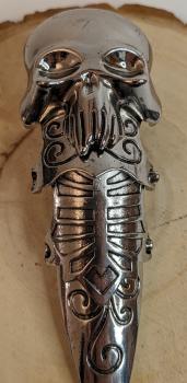 Gliederring Punisher Hydra Totenkopf ☠ Punk Gothic Ring ☠ Antik Silber