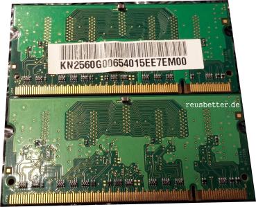 Hynix Original Notebook RAM | 2X256 MB Ram | PC2-4200S-444-12 | Medion MD 95500